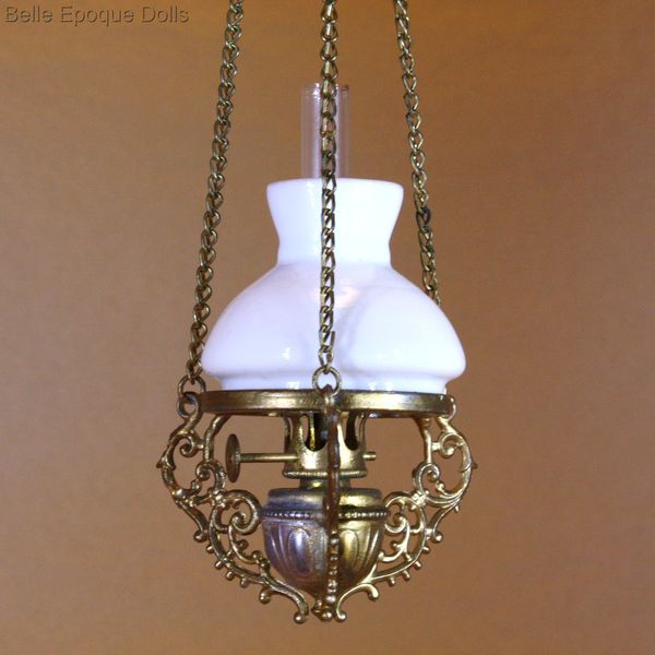 puppenstube hangepetroleumlampe , metal petroleum hanging lamp miniature