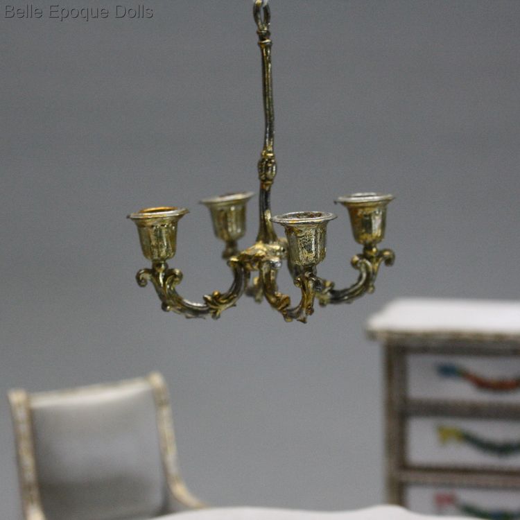 Antique Dollhouse miniature chandelier , Puppenstuben zubehor