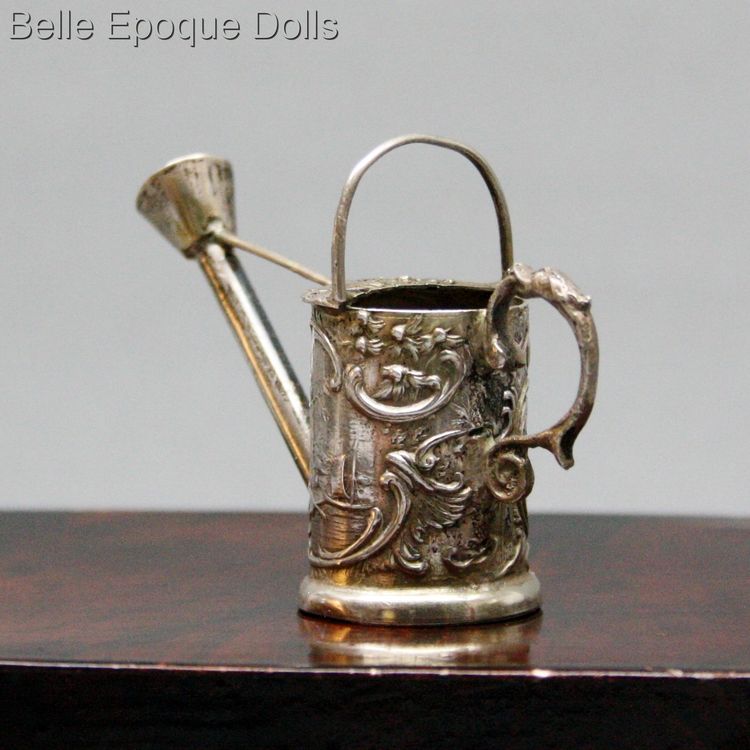 Antique dolls house silver accessory , Puppenstuben zubehor