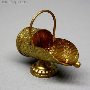 Antique Ormolu Coal Scuttle with Shovel - by Erhard  Sohne