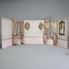 Franzsische Puppenstuben puppenhaus , Antique dolls house furniture bolant , antique room decor folding room 