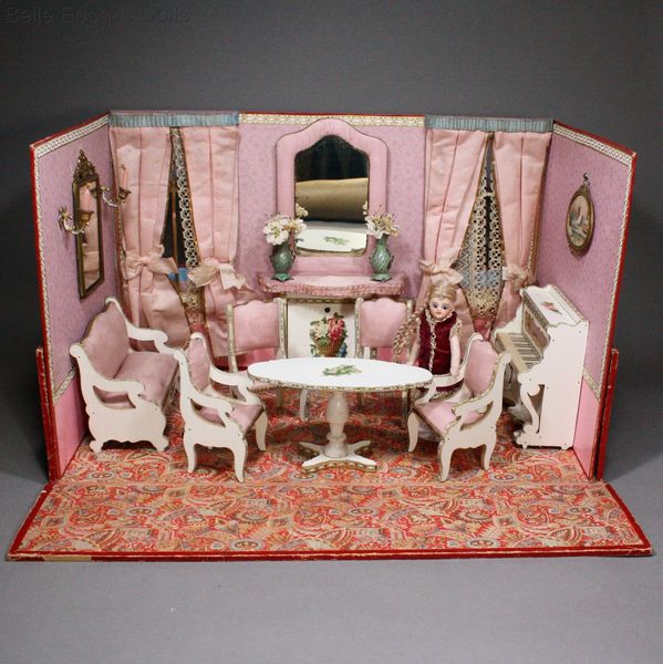 Bolant Badeuille furniture , Puppenstuben zubehor , miniature antique french room and furniture