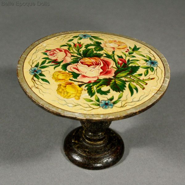 wohnzimmermöbel holz:Antique Dolls House Furniture / Antique Salon with Lithographed Floral wohnzimmermöbel holz:Antique Dolls House Furniture / Antique Salon with Lithographed Floral