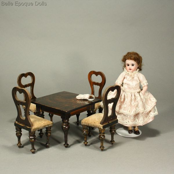 Puppenstuben mbel  , Antique Dollhouse miniature dining room , Puppenstuben mbel 