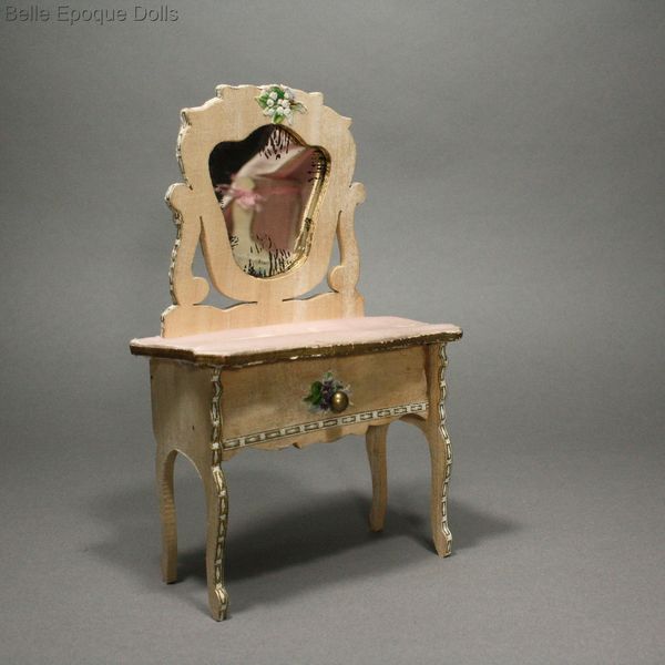 Antique Dollhouse miniature French furniture set  , Puppenstuben franzosische mbel zubehor