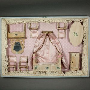 Antique French Bedroom Furniture Set in Original Box - By Bolant