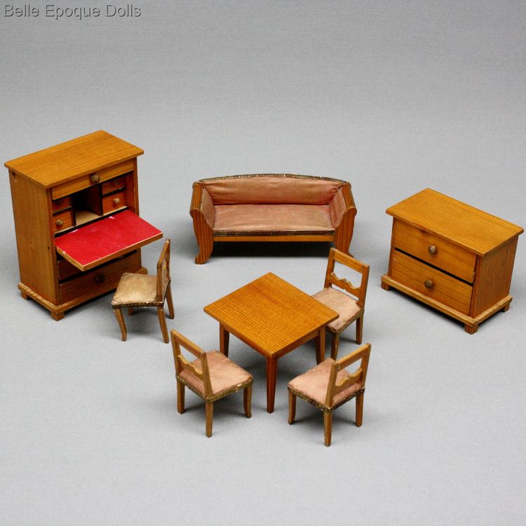 Puppenstuben zubehor , Antique Dollhouse miniature furniture , Puppenstuben zubehor