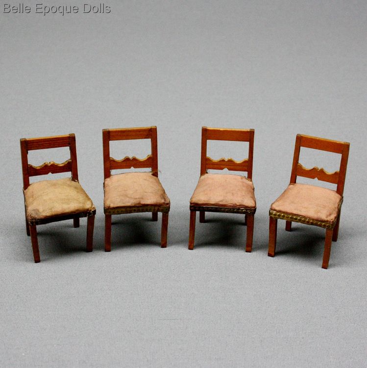 Antique Dollhouse miniature furniture , Puppenstuben zubehor