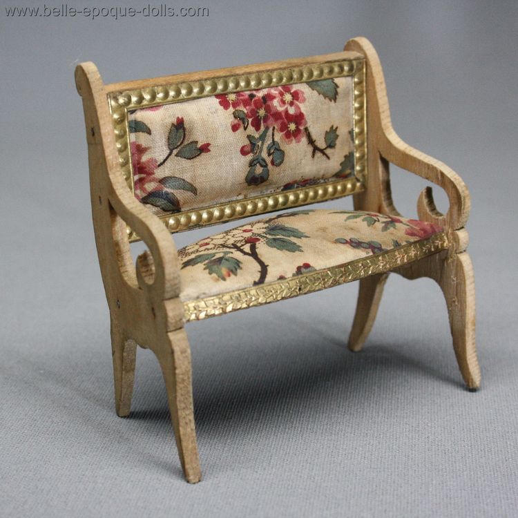 Antique Dollhouse miniature Badeuille furniture , Puppenstuben mbel