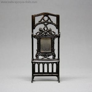 All Original Antique Entry Hall Rack with Mirror