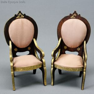 Early French Medallion Armchairs - by Badeuille