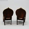 badeuille armchairs dollhouse ,  , french armchairs miniature antique 