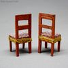 Erzgebirge Miniature Chairs ,  , early german dollhouse furniture 