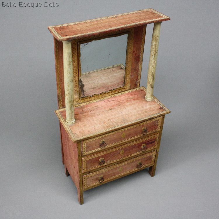 antique french furniture louis XVI , early French miniature furnishings