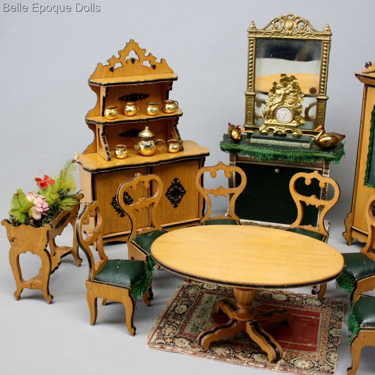Antique miniature salon for sale , French salon miniature buffet