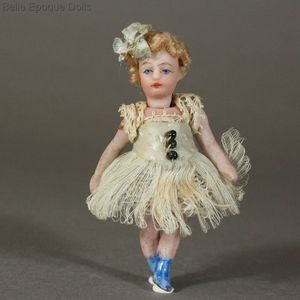 Antique French All-Bisque Tiny Girl - The Ballerina