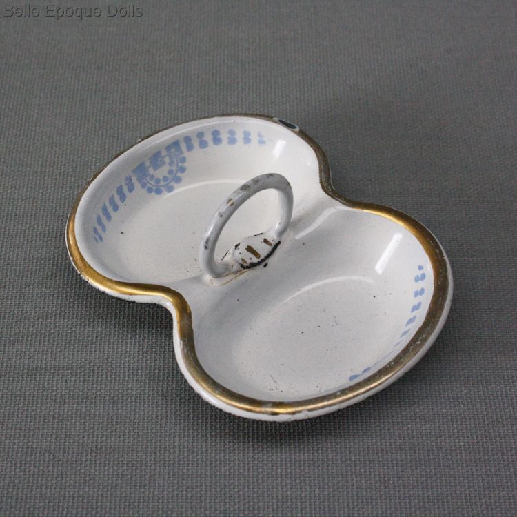 enamel miniature antique dish , Antique Miniature metal dish , enamel miniature antique dish