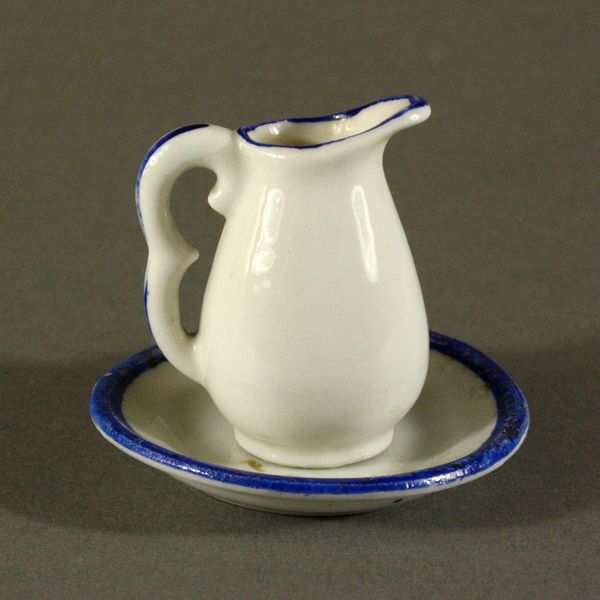 antique doll house miniature pitcher , Antique miniature dollhouse accessories