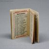 Antique miniature paper calendar , Antique dollhouse accessories calendar 