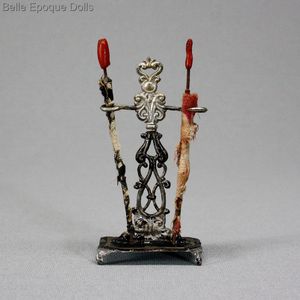 antique soft metal umbrella stand , miniature antique dolls house accessories ,  
