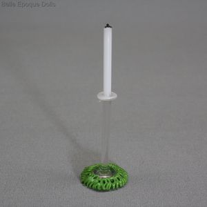 French Table Spun Glass Candlestick