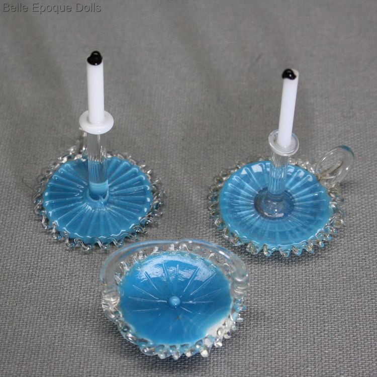 Lauscha spun glass , antique dollhouse accessories