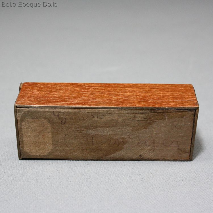 antique domino in wooden box , antique fashion dolls accessories , antique domino in wooden box