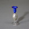 Antique miniature candelstick vase , Antique Blown Glass Candelstick  , Antique dollhouse accessories 