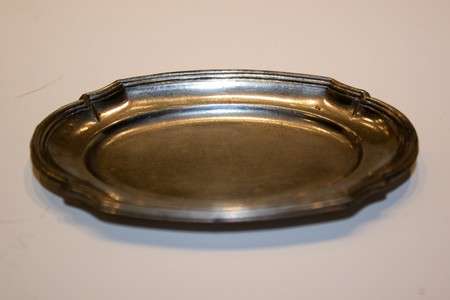 Antique Dollhouse Pewter Tray