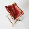 Antique folding sewing basket , antique dollhouse accessories , Antique miniature doll sewing basket 