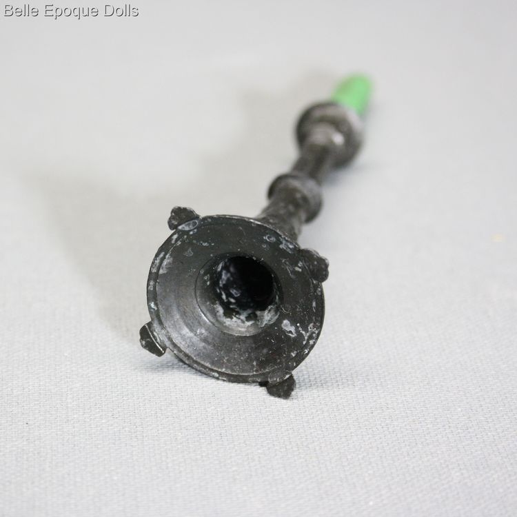 alte puppen kerzenhalter , antique metal miniature candlestick , alte puppen kerzenhalter