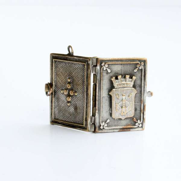 city of Antwerp , antique miniature book , antique dollhouse accessories