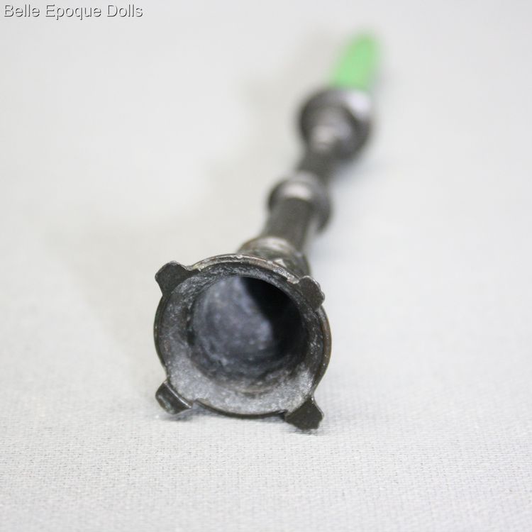 alte puppen kerzenhalter , antique metal miniature doll candlestick , alte puppen kerzenhalter