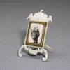 miniature antique celluloid accessories , antique dollhouse accessories , Antique celluloid frame with religious picture 