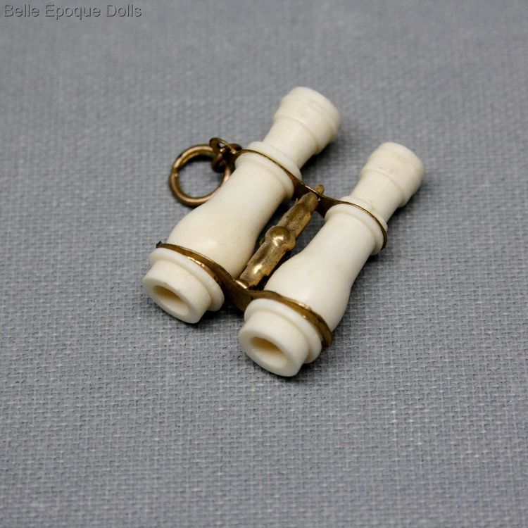 stanhope antique miniature  , opera glasses for fashion dolls , Puppenstuben zubehor