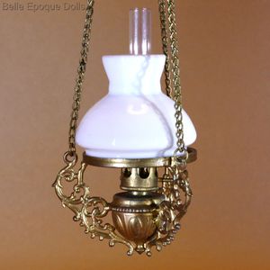 Antique Dolls House hanging Kerosene Lamp - By F.W.GERLACH