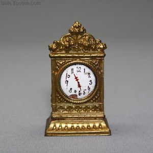 German Ormolu Mantel Clock with Porcelain Dial - Erhard  Sohne