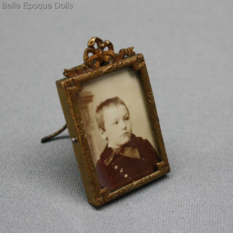 Antique Dollhouse miniature frame , Puppenstuben aufstellbilder