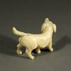 Antique dolls house dog pets  , Antique Dollhouse carved bone  miniature , Puppenstuben zubehor 