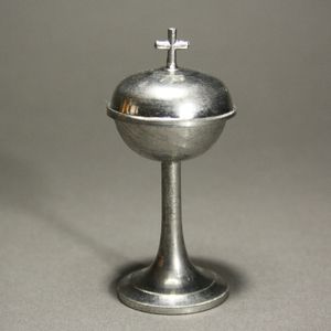 French Metal Chalice for Miniature Altar