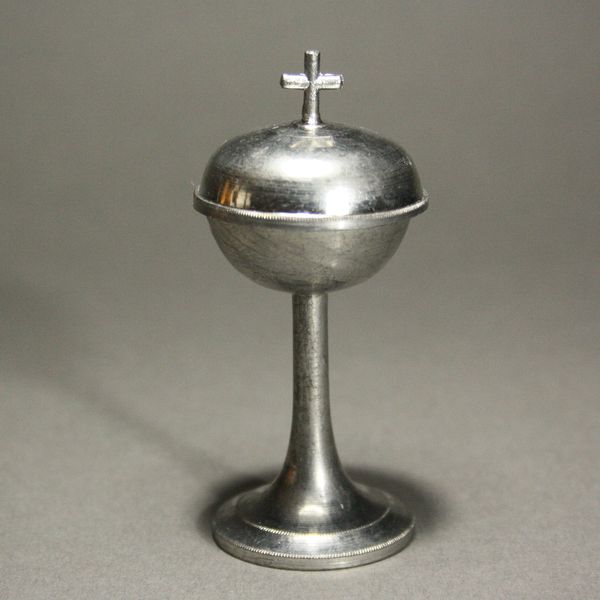 Antique Dollhouse altar miniature chalice , Antique French miniature mass-set 