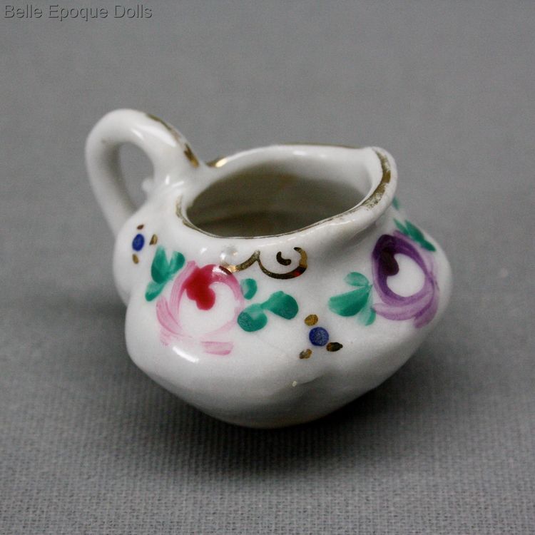 Puppenstuben zubehor , Antique fashion doll porcelain tea service 