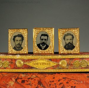 Three Matching Ormolu Frames with Portrait Pictures