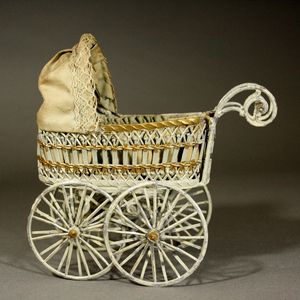 Antique Soft Metal Pram for your Mignonette