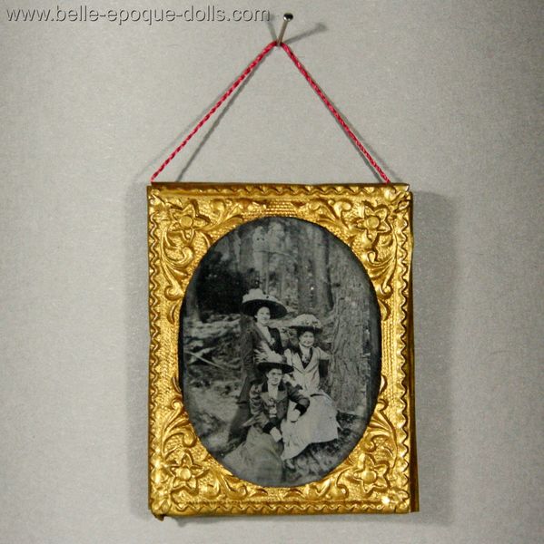 Puppenstuben zubehor aufstellbild , Antique Dollhouse miniature ambrotype , Puppenstuben zubehor aufstellbild