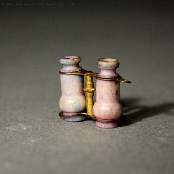 Antique Dollhouse miniature opera glasses , Puppenstuben zubehor