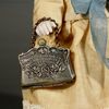 Antique dolls house mignonette bag , Antique Dollhouse miniature hand bag , Puppenstuben zubehor 
