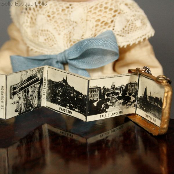 Antique Dollhouse miniature hand bag , Puppenstuben zubehor