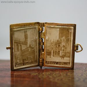 Antique Dollhouse miniature book brugge , Antique dolls house enamel book , Puppenstuben zubehor 