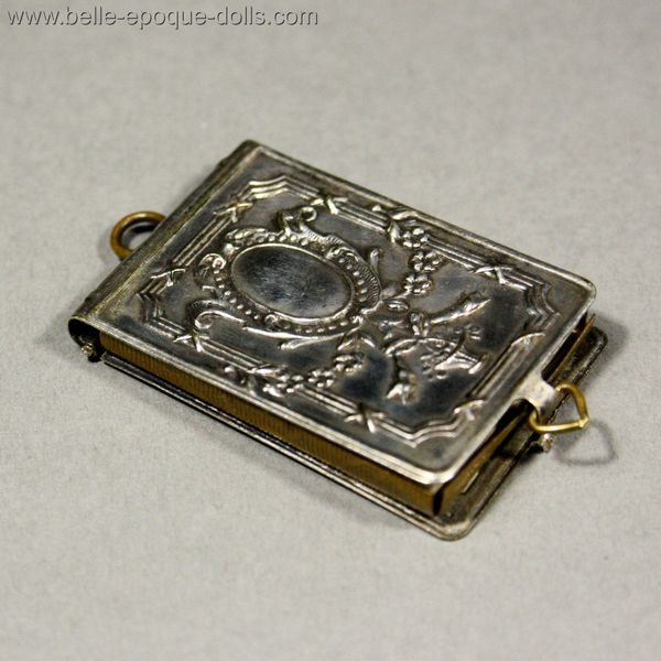 Puppenstuben zubehor , Antique Dollhouse miniature metal book , Puppenstuben zubehor